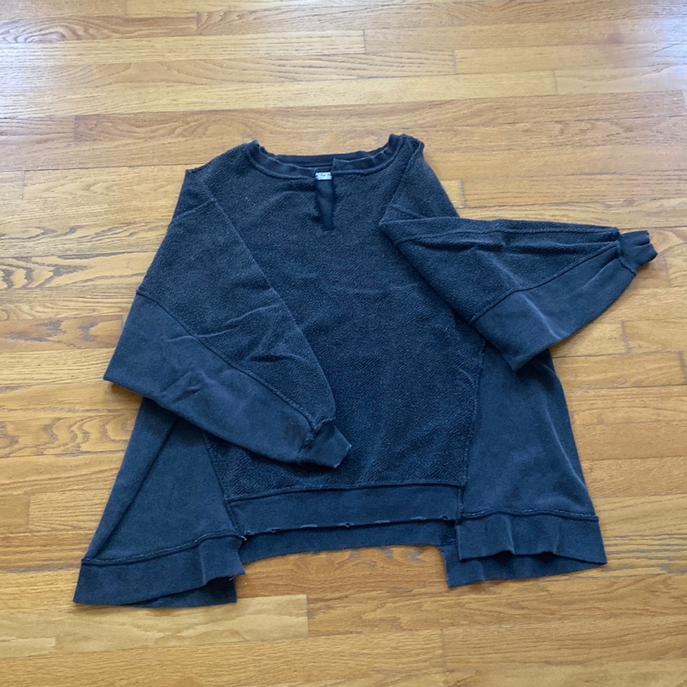 Free People Distressed Crewneck